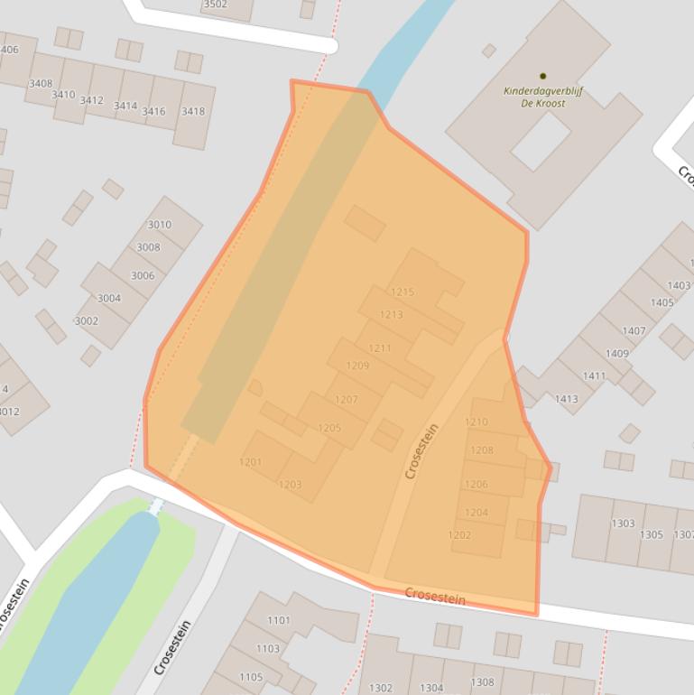 Kaart van postcodegebied 3704NB.