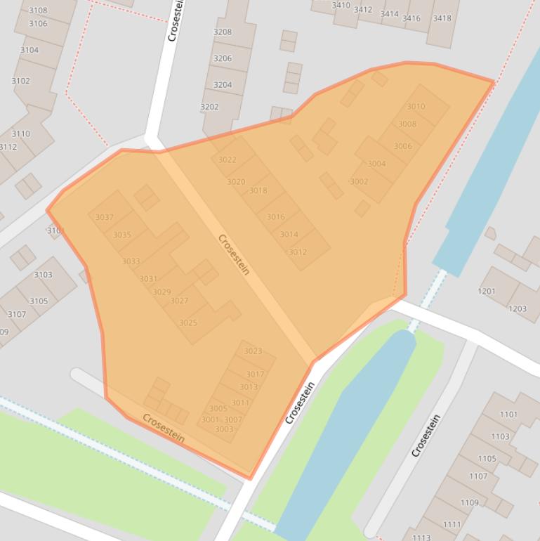 Kaart van postcodegebied 3704NJ.