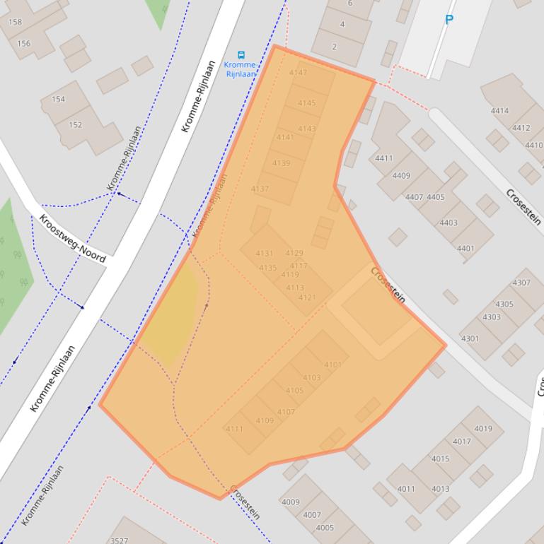 Kaart van postcodegebied 3704NS.
