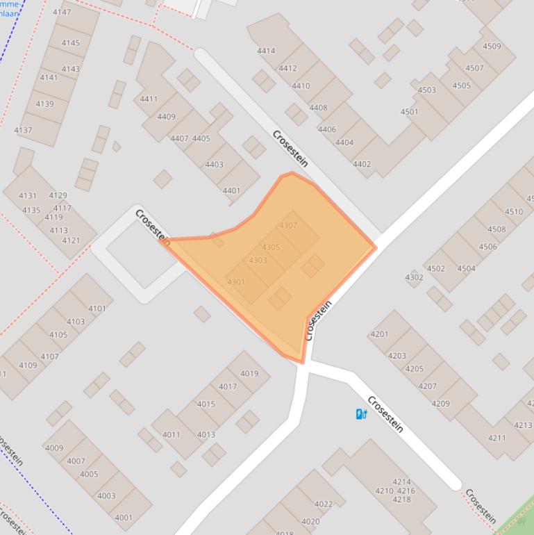 Kaart van postcodegebied 3704NV.