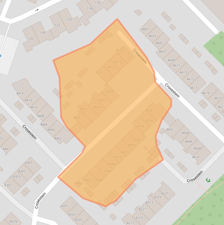 Kaart van postcodegebied 3704NX.