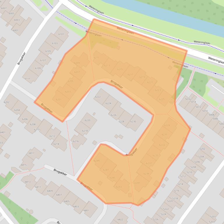 Kaart van postcodegebied 3704RD.