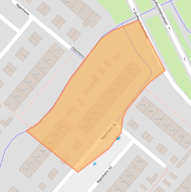 Kaart van postcodegebied 3704SC.