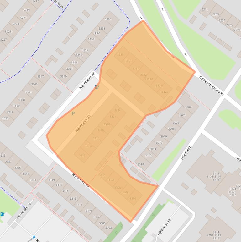 Kaart van postcodegebied 3704SE.