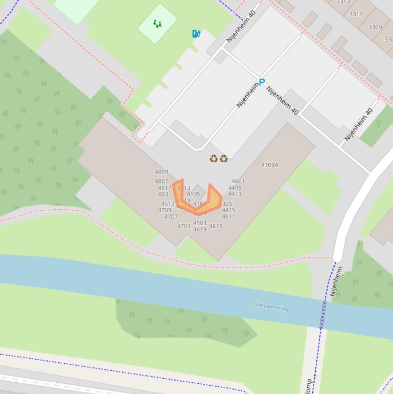 Kaart van postcodegebied 3704SJ.