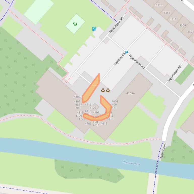 Kaart van postcodegebied 3704SK.