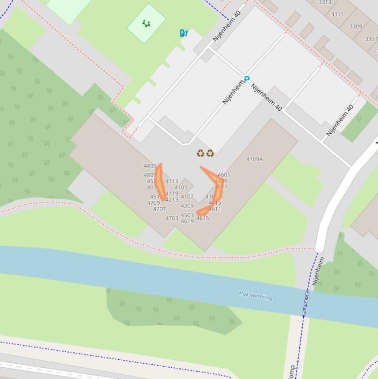 Kaart van postcodegebied 3704SL.