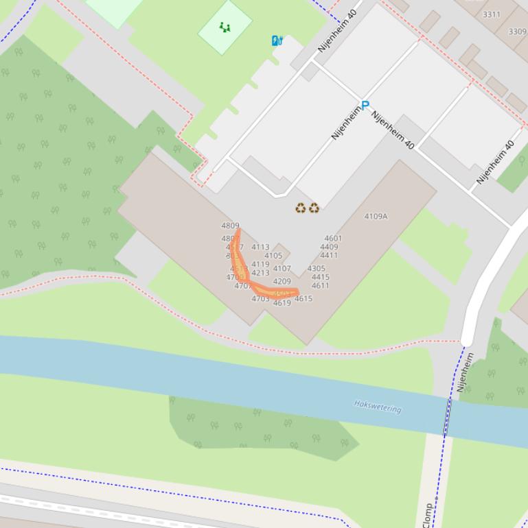 Kaart van postcodegebied 3704SM.