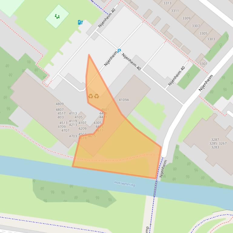 Kaart van postcodegebied 3704SN.