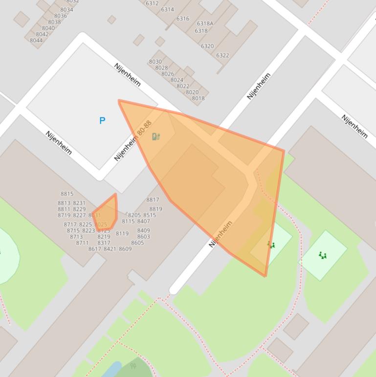 Kaart van postcodegebied 3704TA.