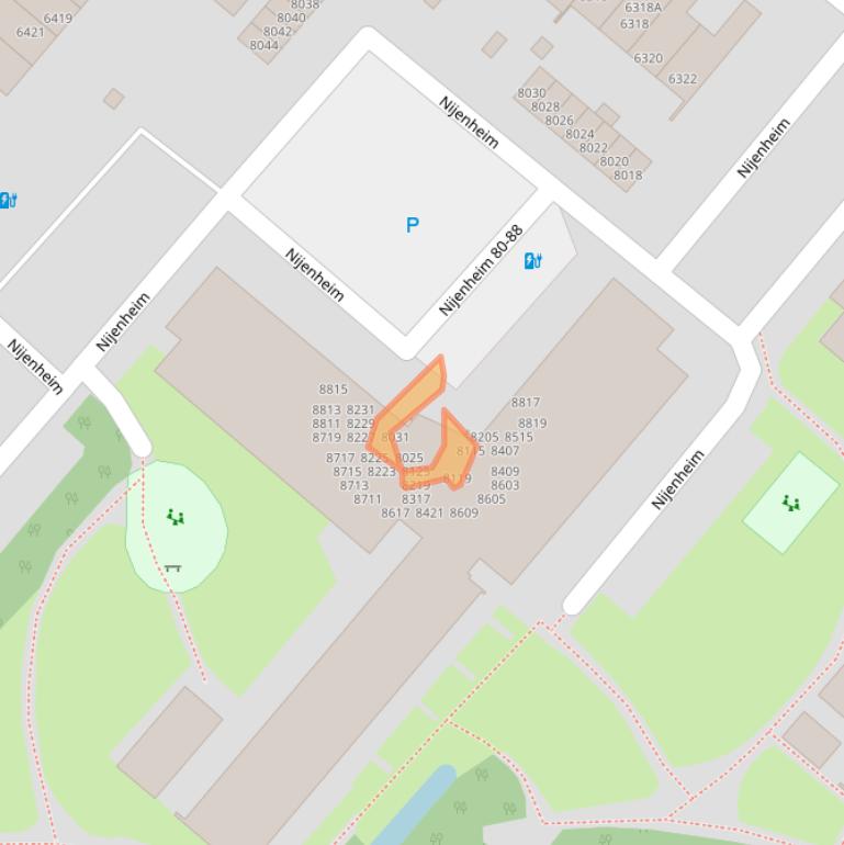 Kaart van postcodegebied 3704TC.