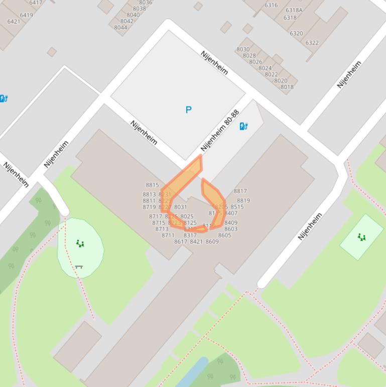 Kaart van postcodegebied 3704TD.