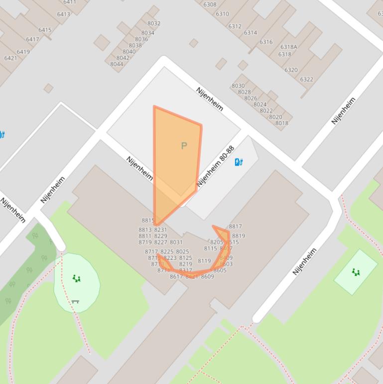 Kaart van postcodegebied 3704TG.