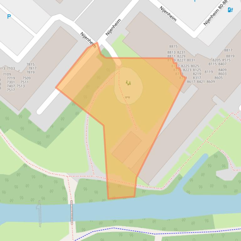 Kaart van postcodegebied 3704TK.