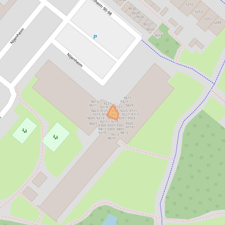 Kaart van postcodegebied 3704TM.