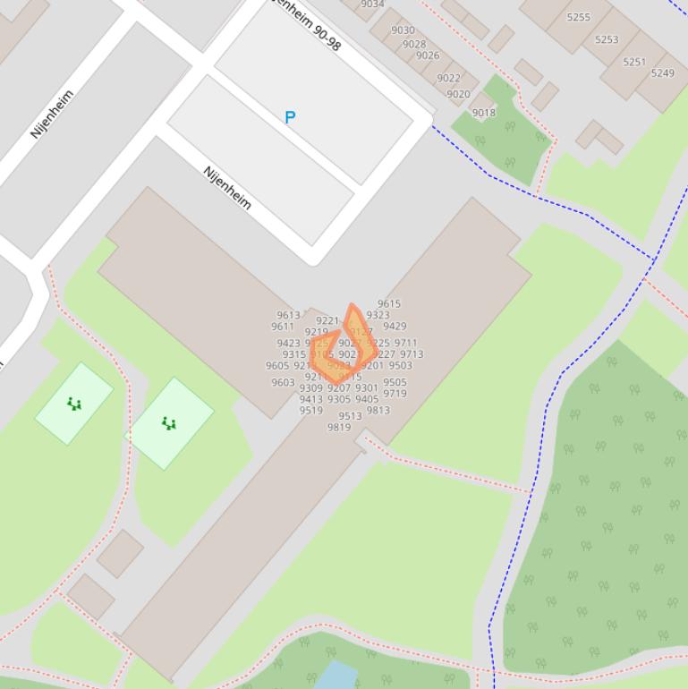 Kaart van postcodegebied 3704TP.