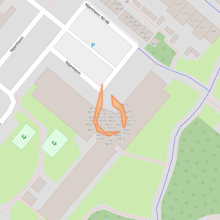 Kaart van postcodegebied 3704TS.