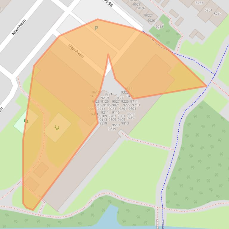 Kaart van postcodegebied 3704TW.