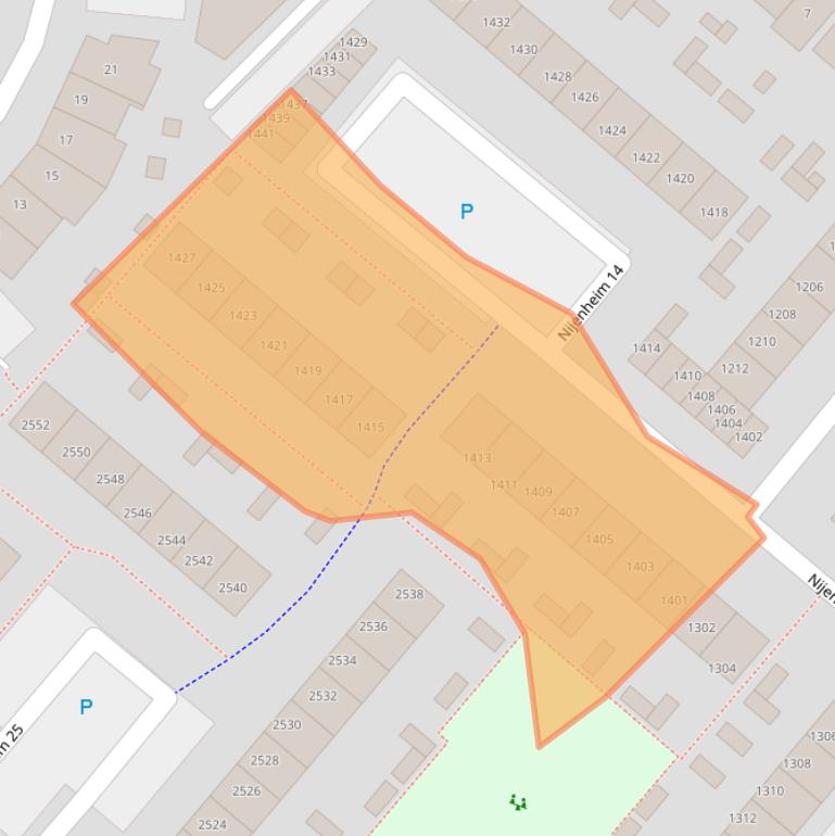 Kaart van postcodegebied 3704VE.