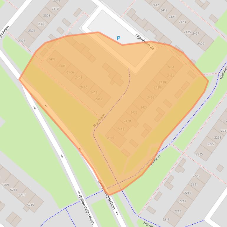Kaart van postcodegebied 3704VK.