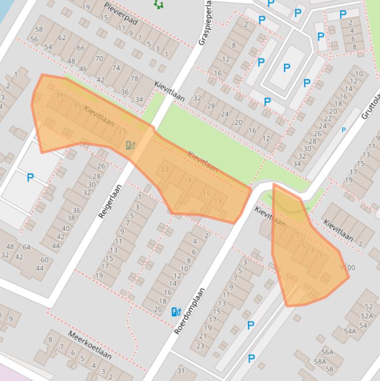 Kaart van postcodegebied 3704XA.