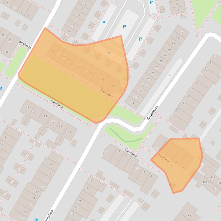 Kaart van postcodegebied 3704XB.