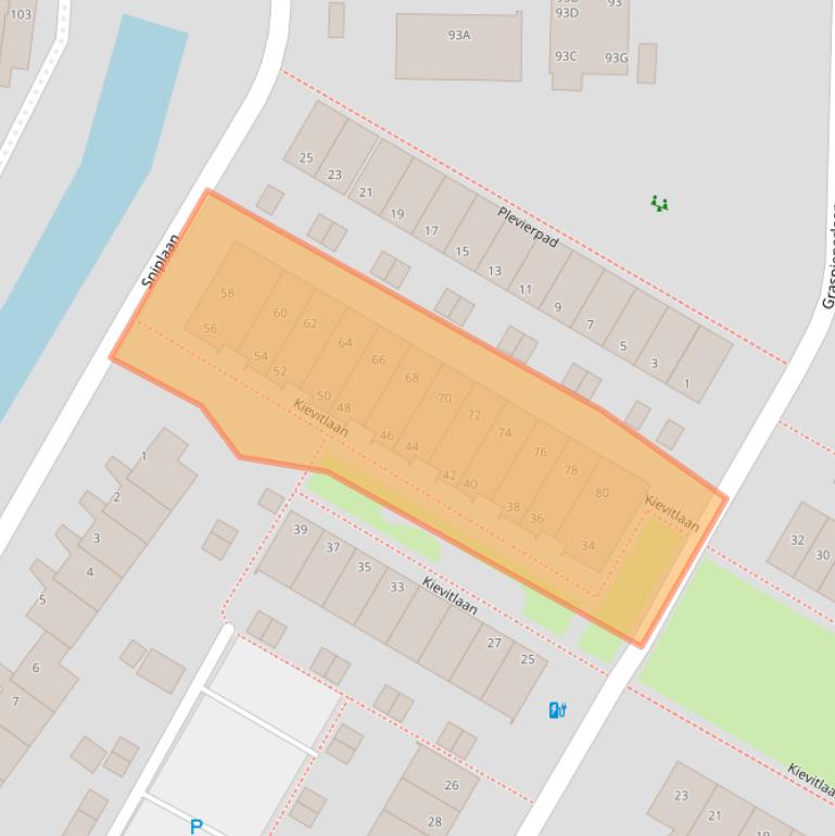 Kaart van postcodegebied 3704XC.