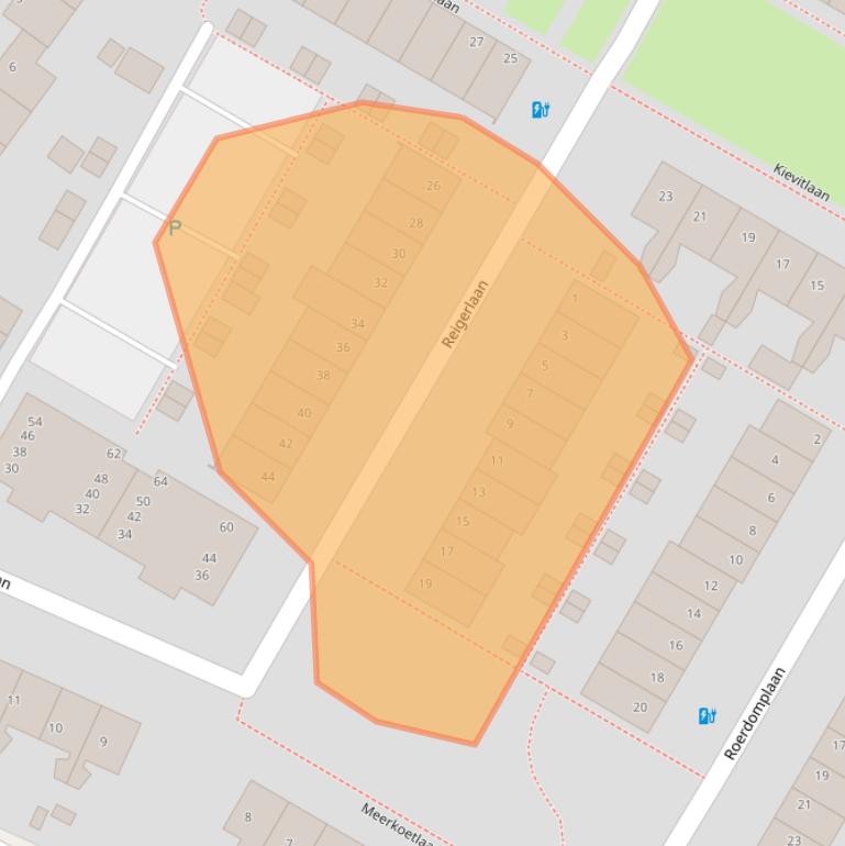 Kaart van postcodegebied 3704XE.