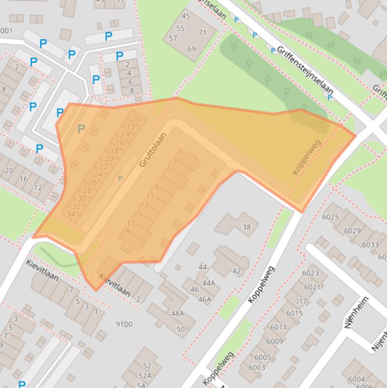 Kaart van postcodegebied 3704XK.