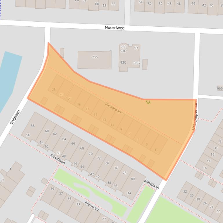 Kaart van postcodegebied 3704XP.