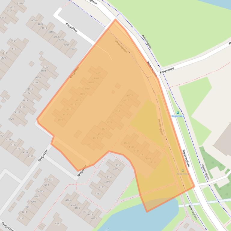 Kaart van postcodegebied 3704ZC.