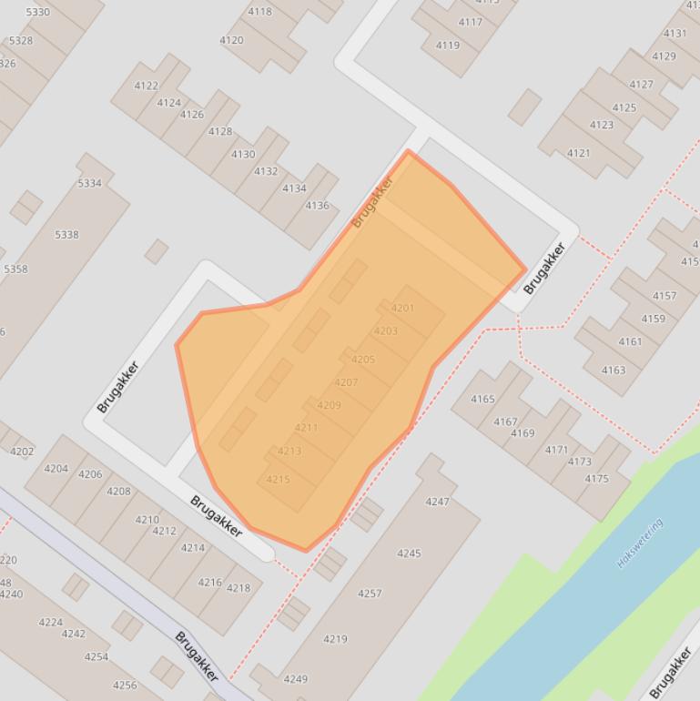 Kaart van postcodegebied 3704ZE.