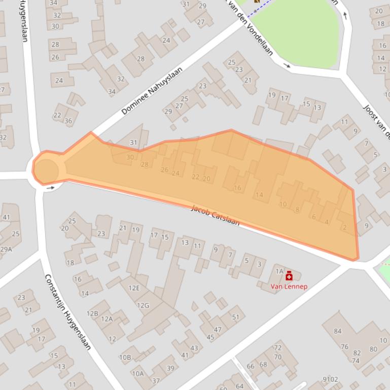 Kaart van postcodegebied 3705BR.