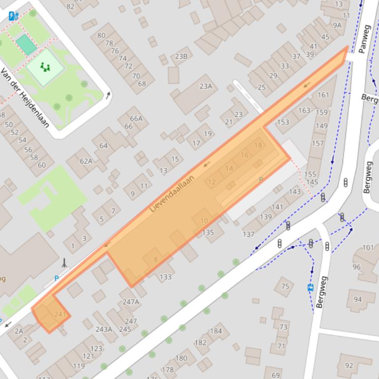 Kaart van postcodegebied 3705EB.