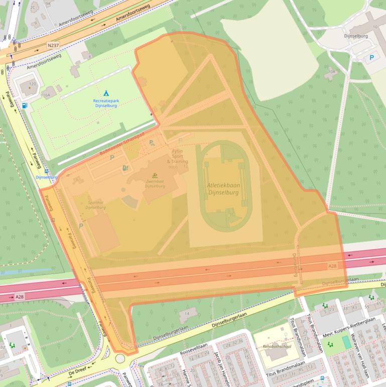 Kaart van postcodegebied 3705GK.