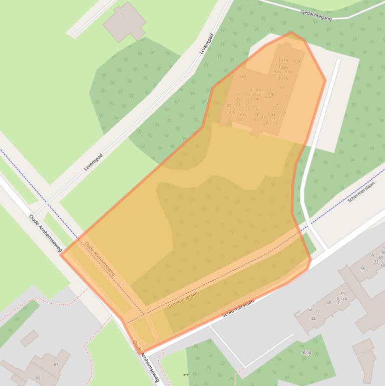 Kaart van postcodegebied 3705GM.