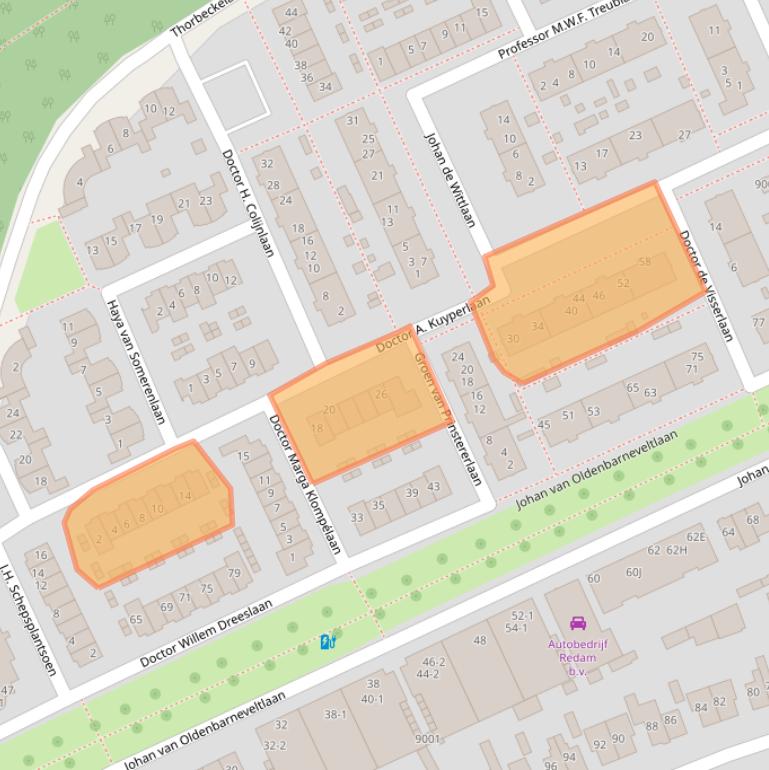 Kaart van postcodegebied 3705HM.