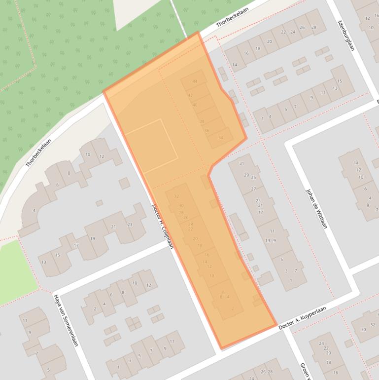 Kaart van postcodegebied 3705HT.