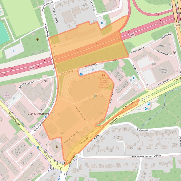 Kaart van postcodegebied 3705LZ.
