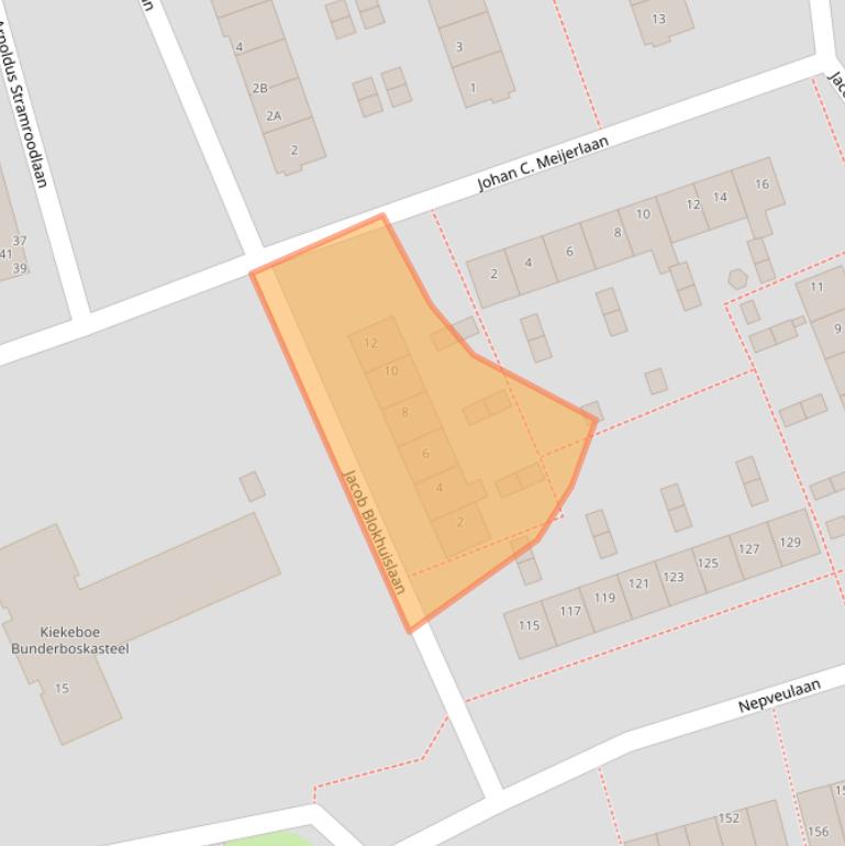 Kaart van postcodegebied 3705NA.