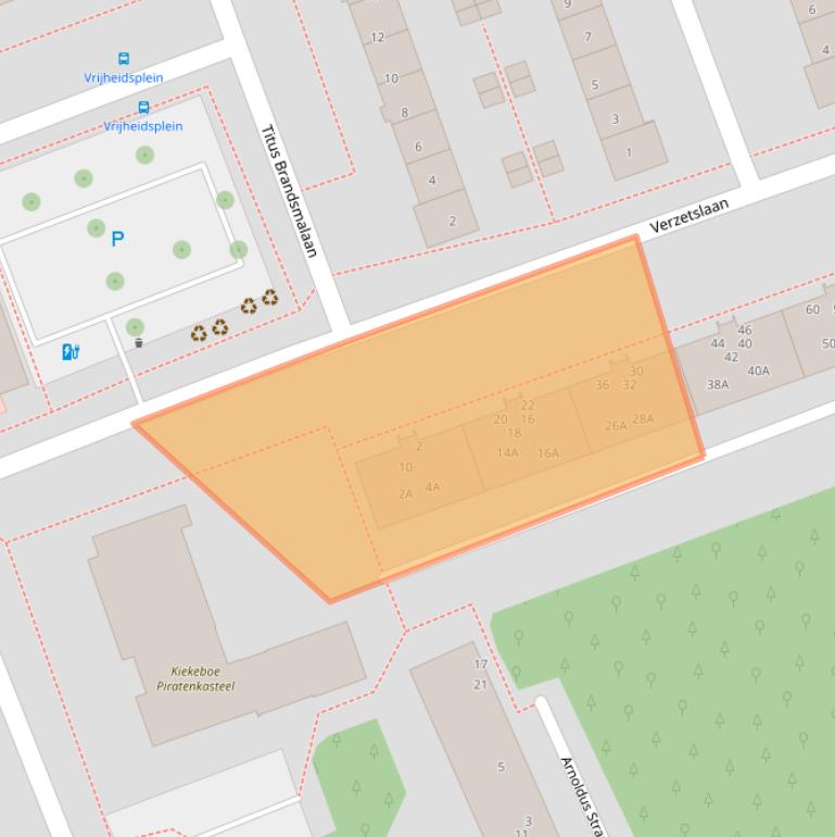 Kaart van postcodegebied 3705PL.