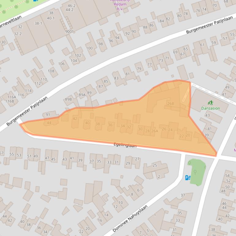 Kaart van postcodegebied 3705TD.