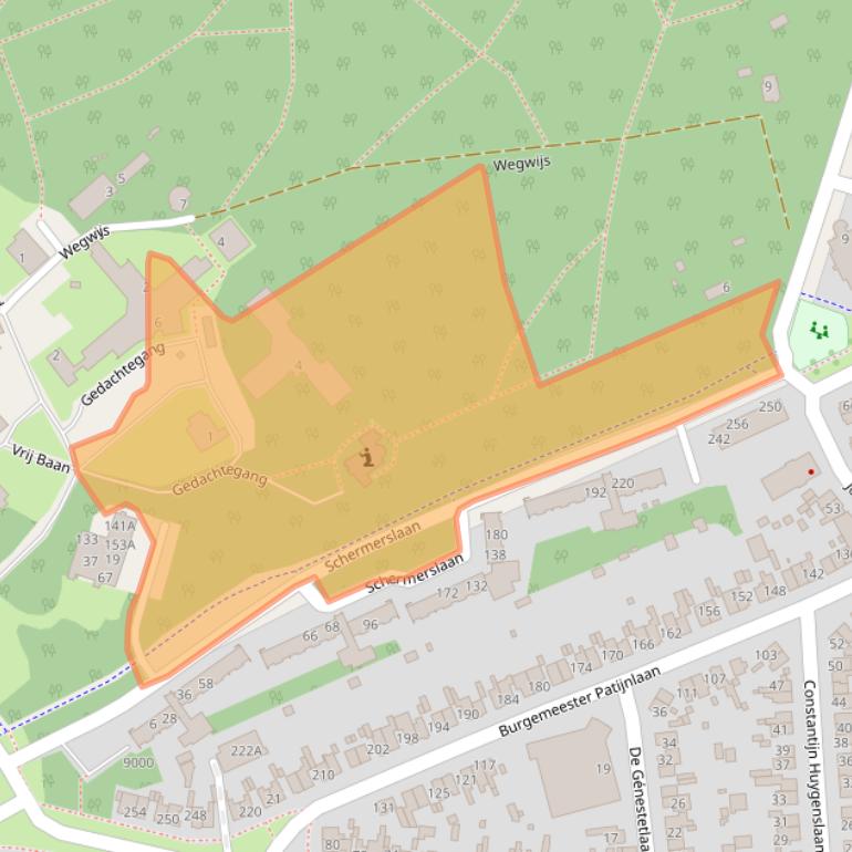 Kaart van postcodegebied 3705WH.