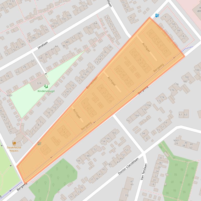 Kaart van postcodegebied 3705XM.