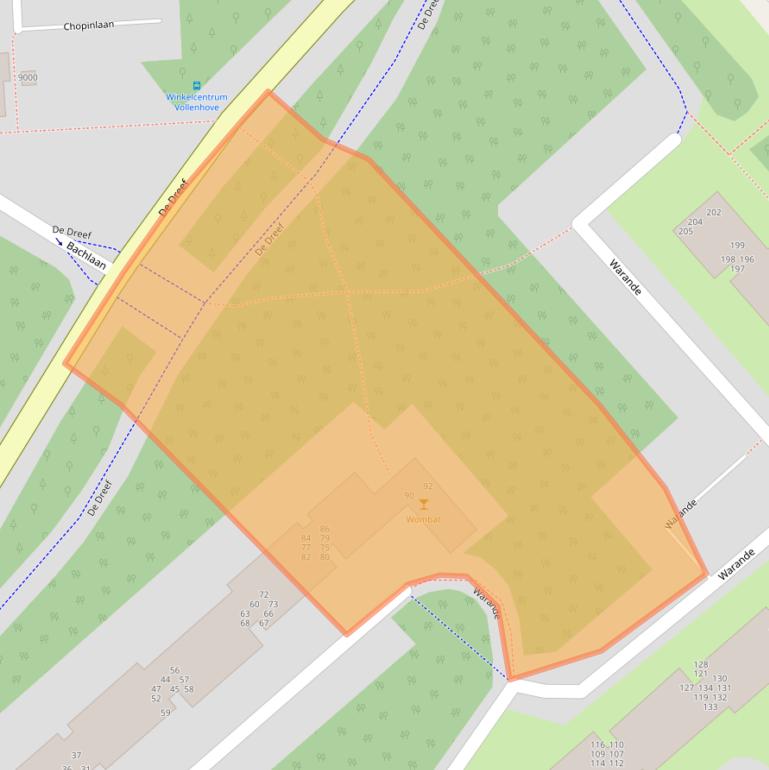 Kaart van postcodegebied 3705ZG.