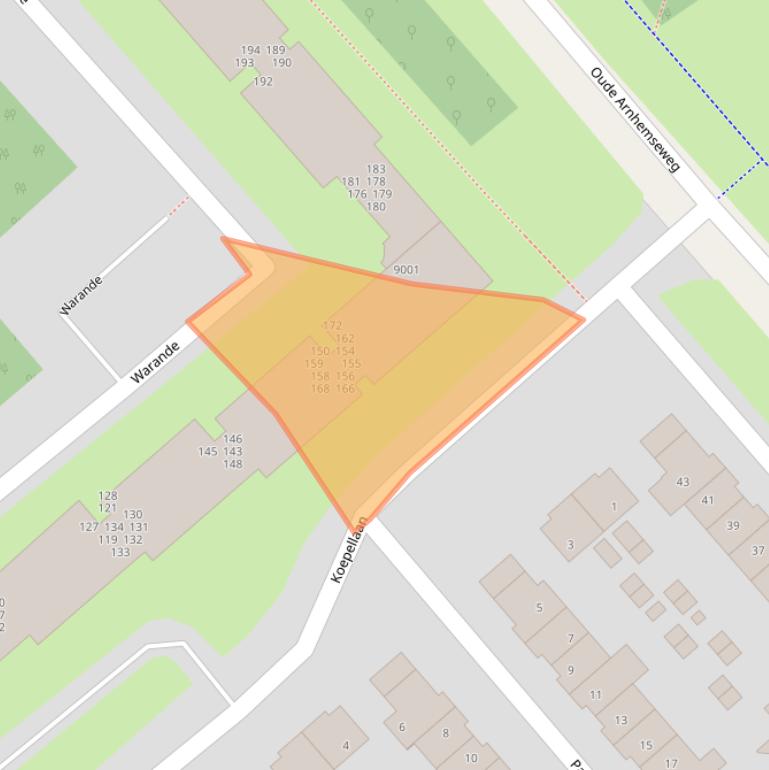 Kaart van postcodegebied 3705ZM.