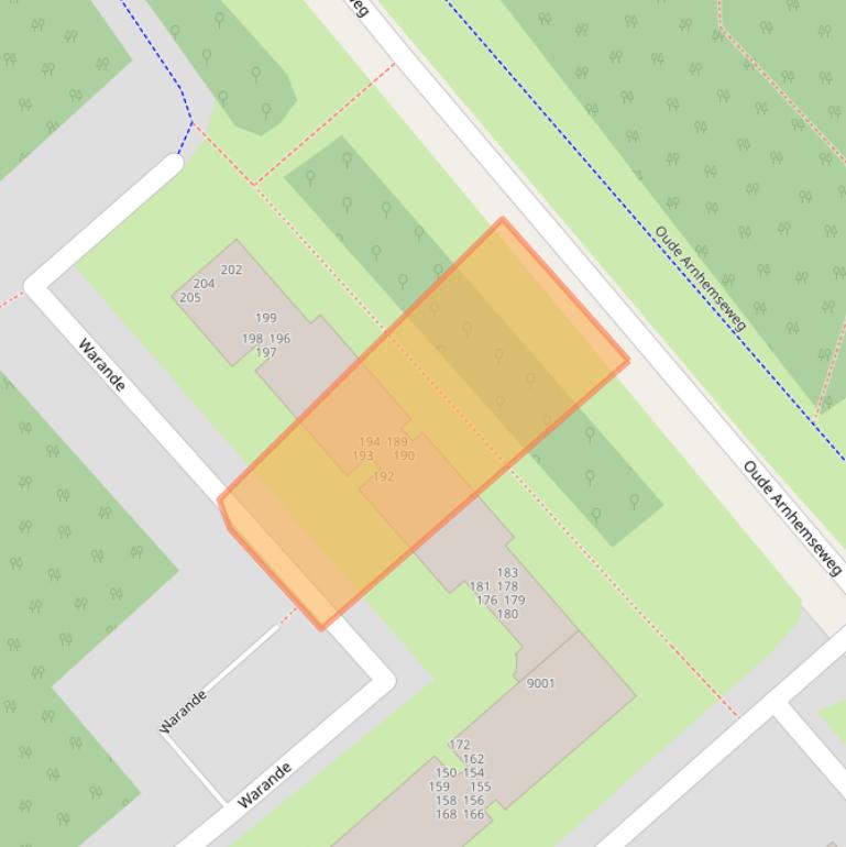 Kaart van postcodegebied 3705ZP.