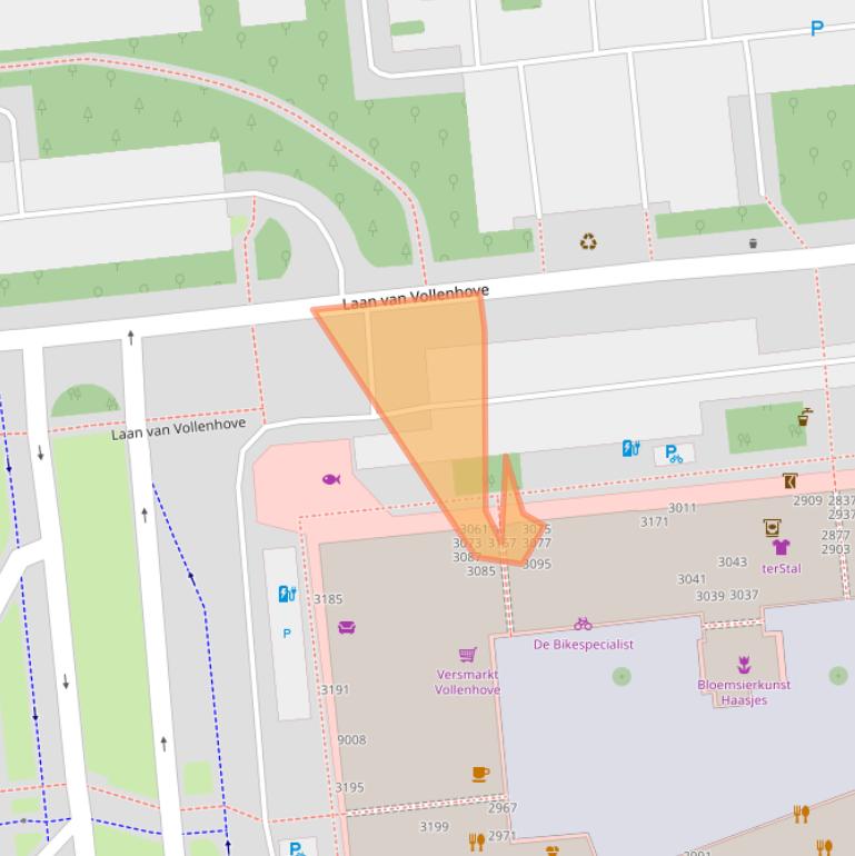 Kaart van postcodegebied 3706AM.