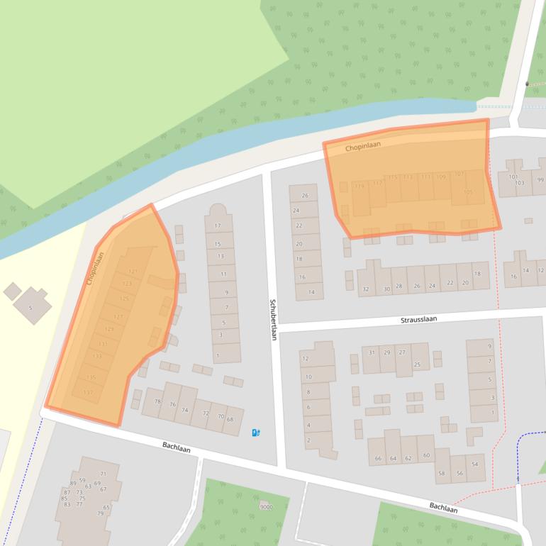Kaart van postcodegebied 3706BS.