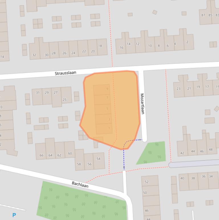 Kaart van postcodegebied 3706BT.